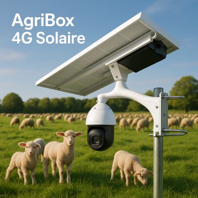Caméra 4G solaire autonome AGRIBOX ECO