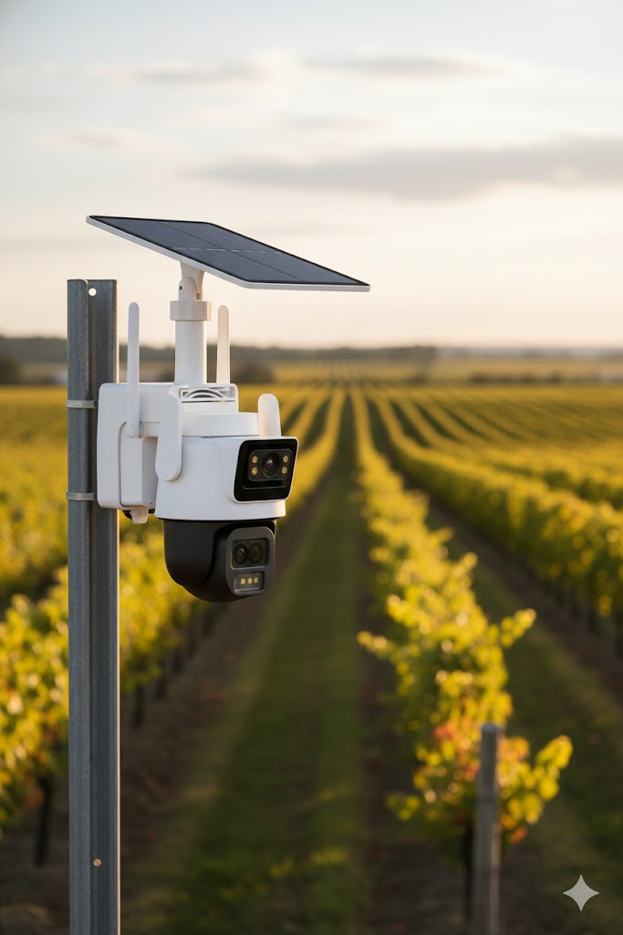 Caméra surveillance vignoble domaine viticole