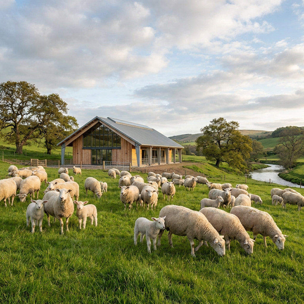 Caméra surveillance agnelage bergerie moutons